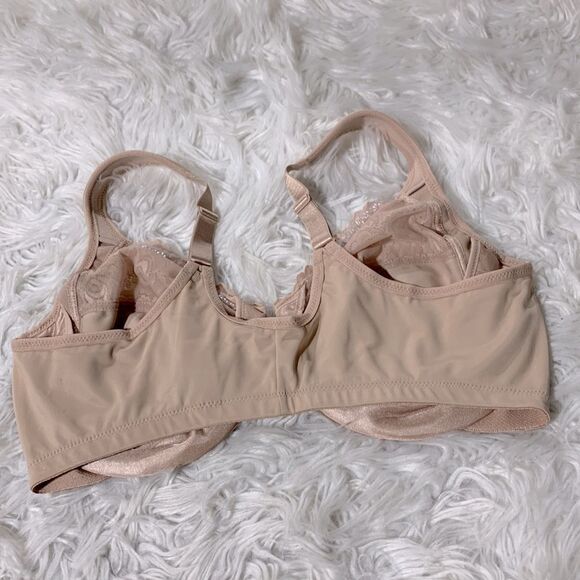 GLAMORISE bra Under Wire Front-Closure Lace detail adjustable straps sz 44D - Picture 2 of 8